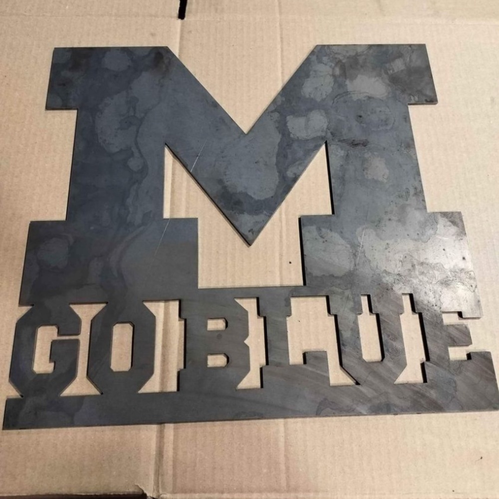 RAW STEEL Detroit Lions & Michigan Signs